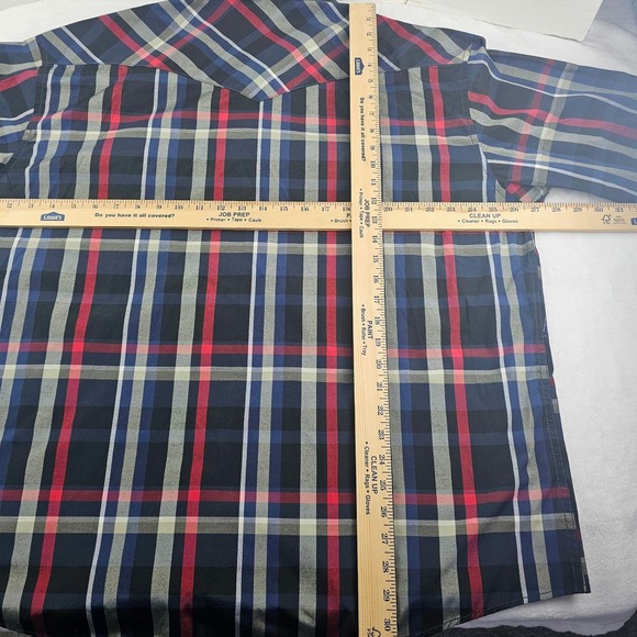 COEVALS CLUB Men's Pearl Snap Plaid Western Button Down Shirt Size XXL NWOT - Picture 6 of 7